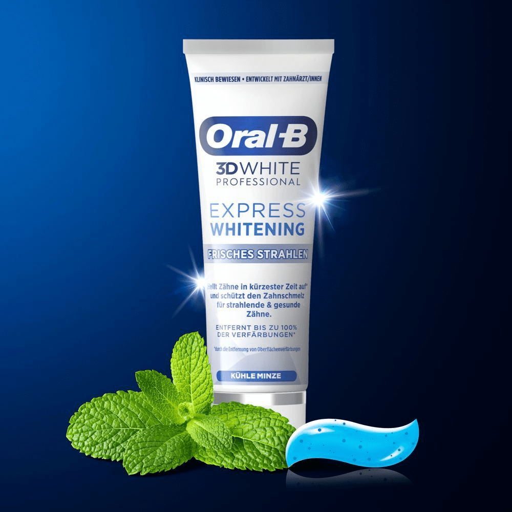 Bild: Oral-B 3D White Professional Express Whitening Zahnpasta 