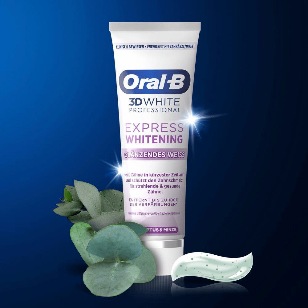 Bild: Oral-B 3D White Professional Express Whitening Zahnpasta 