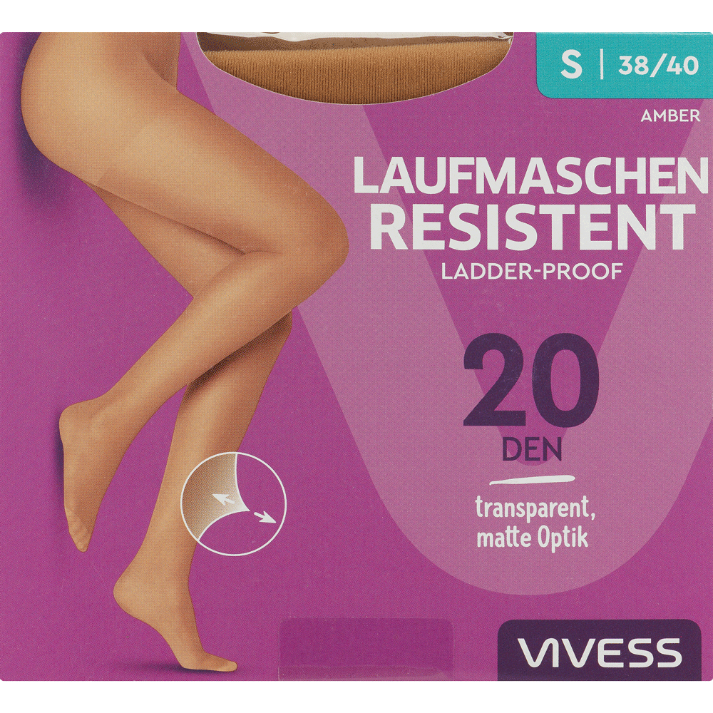 Bild: Vivess Strumpfhose Laufmaschen Resistent S Amber