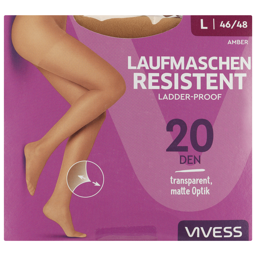 Bild: Vivess Strumpfhose Laufmaschen Resistent L Amber