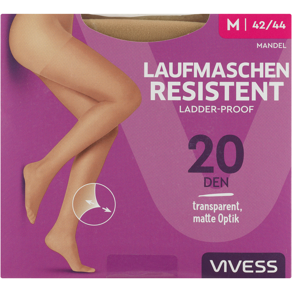 Bild: Vivess Strumpfhose Laufmaschen Resistent M Mandel