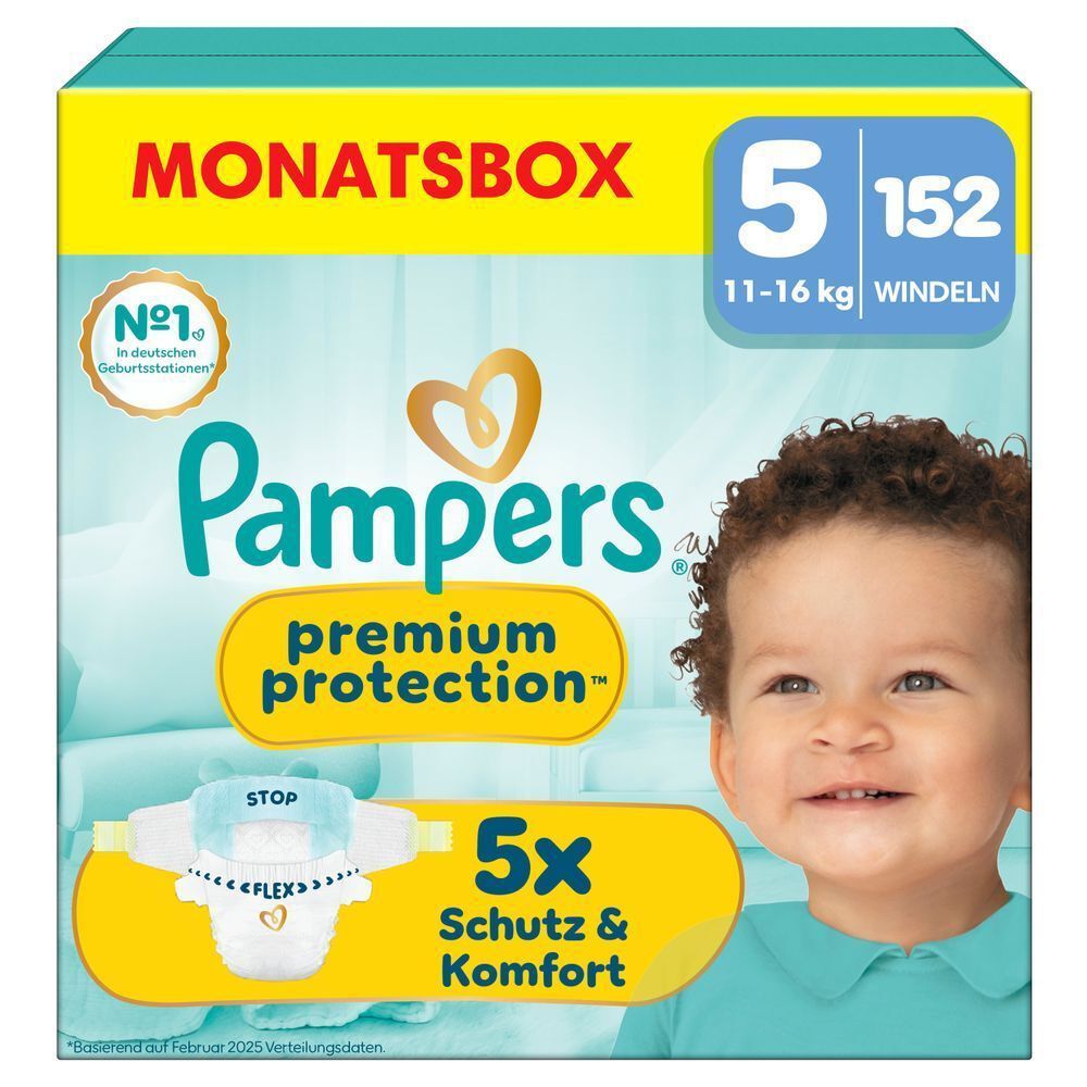 Bild: Pampers Premium Protection Größe 5, 11kg - 16kg 