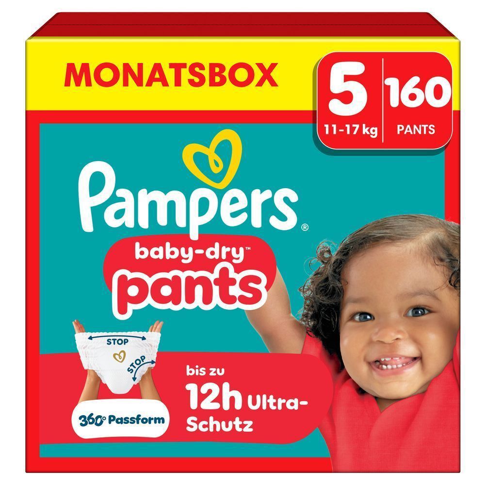 Bild: Pampers Baby-Dry Pants Größe 5, 12kg - 17kg 