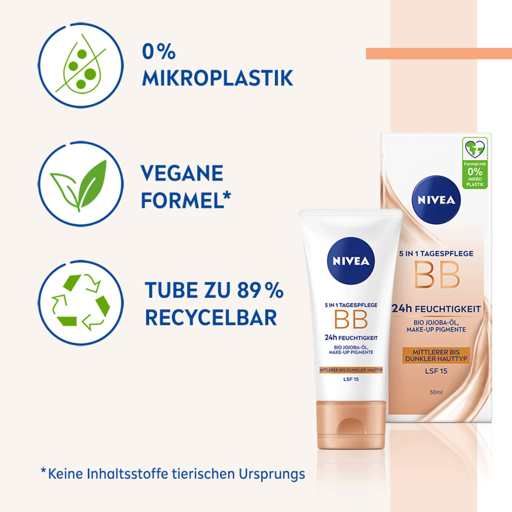 Bild: NIVEA 5in1 Tagespflege BB mittel bis dunkel