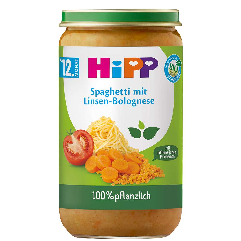 Bild: HiPP Spaghetti mit Linsen Bolognese 