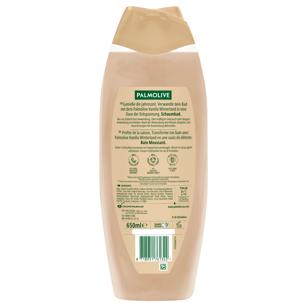 Bild: Palmolive Schaumbad Limited Edition Warm Vanilla Sparkle