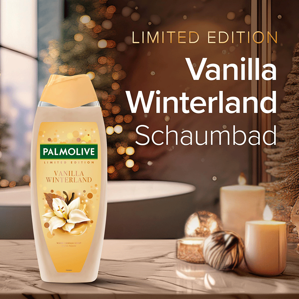 Bild: Palmolive Schaumbad Limited Edition Warm Vanilla Sparkle