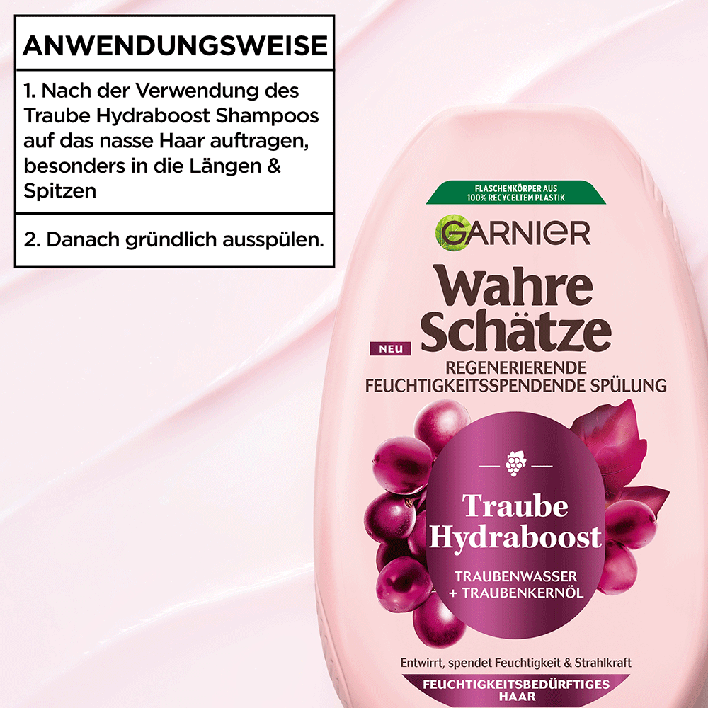 Bild: GARNIER Wahre Schätze Traube Hydraboost Spülung 