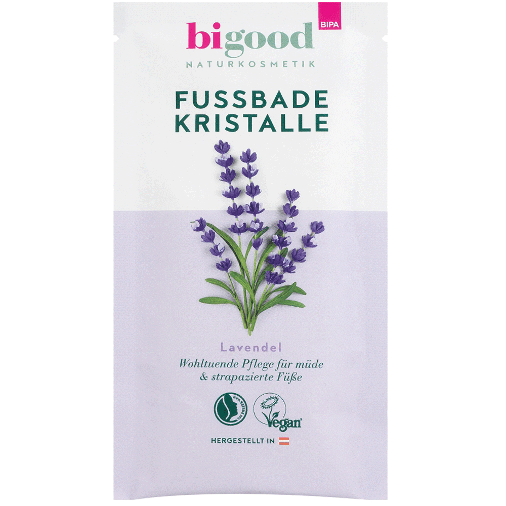 Bild: bi good Fussbadekristalle Lavendel