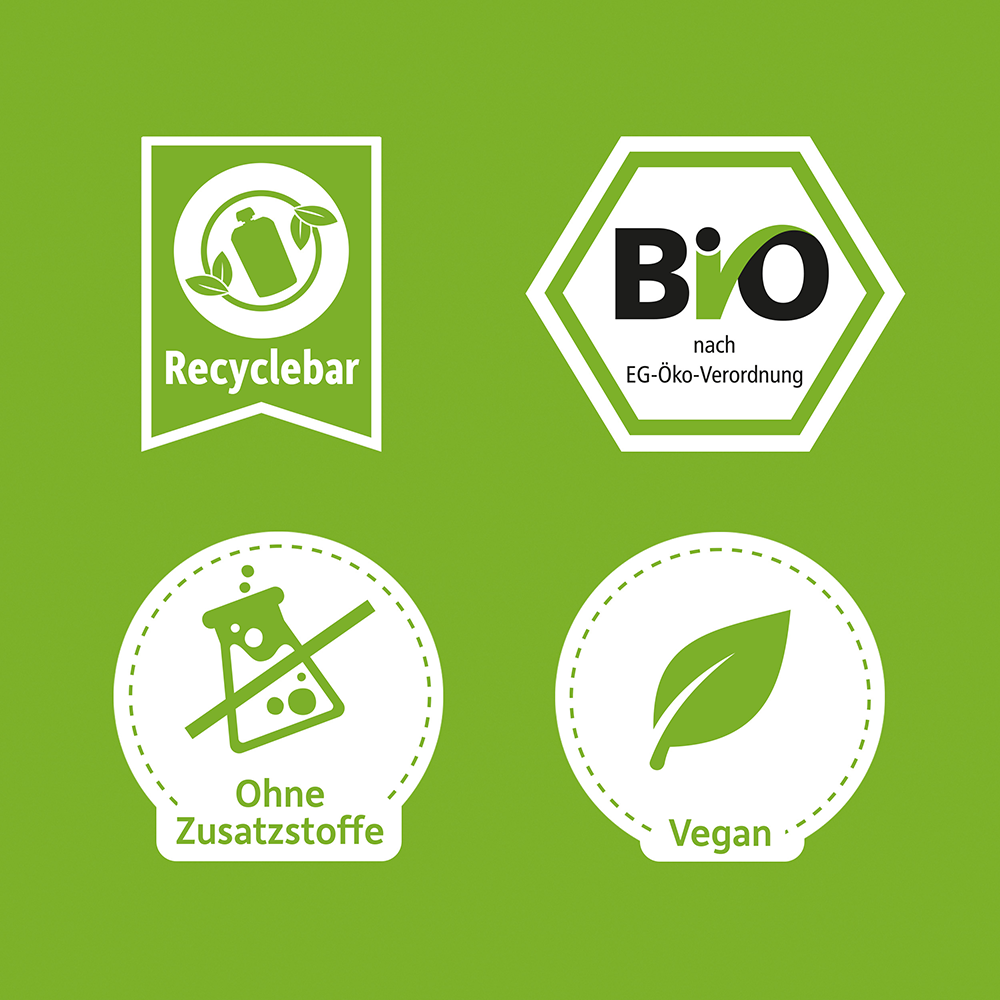 Bild: Freche Freunde Quetschie Apfel, Blaubeere, Johannisbeere und Brombeere 