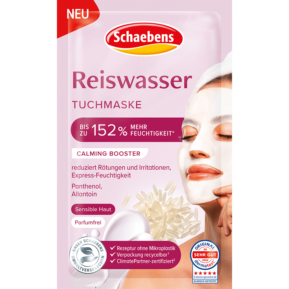 Bild: Schaebens Reiswasser Tuchmaske 