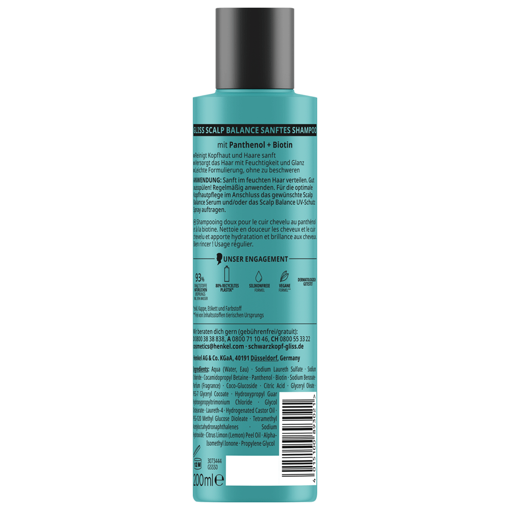 Bild: Schwarzkopf GLISS Shampoo Scalp Balance Kopfhautpflege