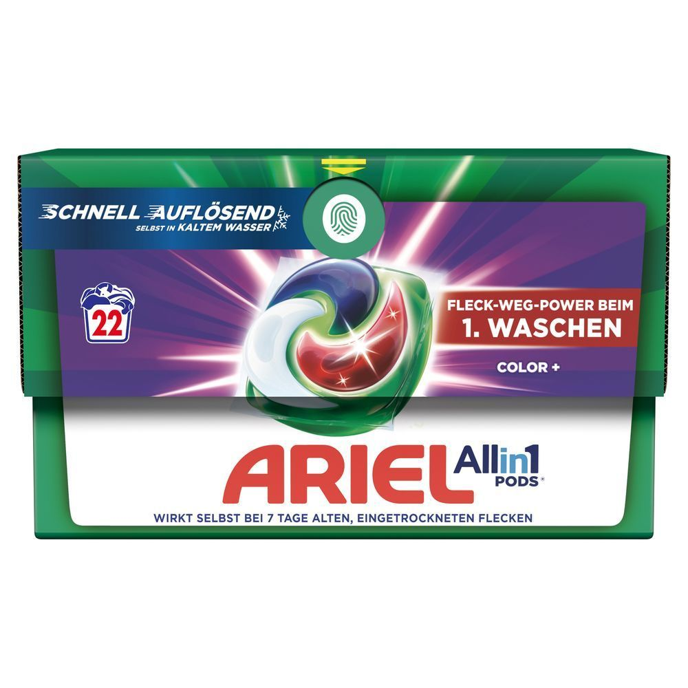 Bild: ARIEL All-in-1 PODS Color+ Flüssigwaschmittel-Kapseln