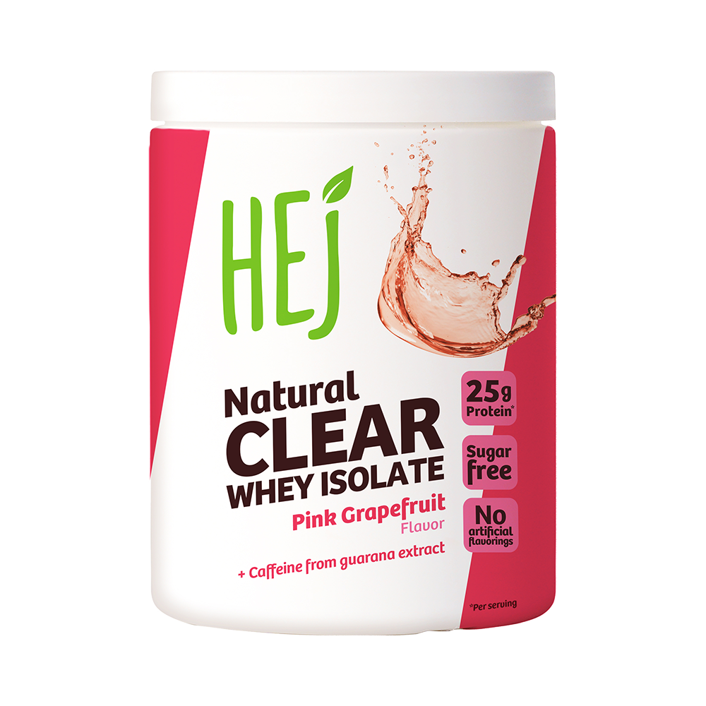 Bild: HEJ Natural Clear Whey Isolate Pink Grapefruit