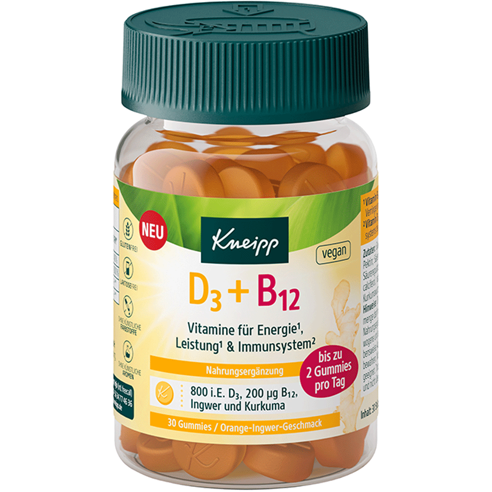 Bild: Kneipp D3 + B12 Vitamine für Energie