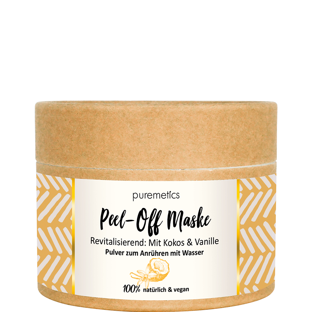 Bild: puremetics Peel-Off Gesichtsmaske Revitalisierend Cocos & Vanille