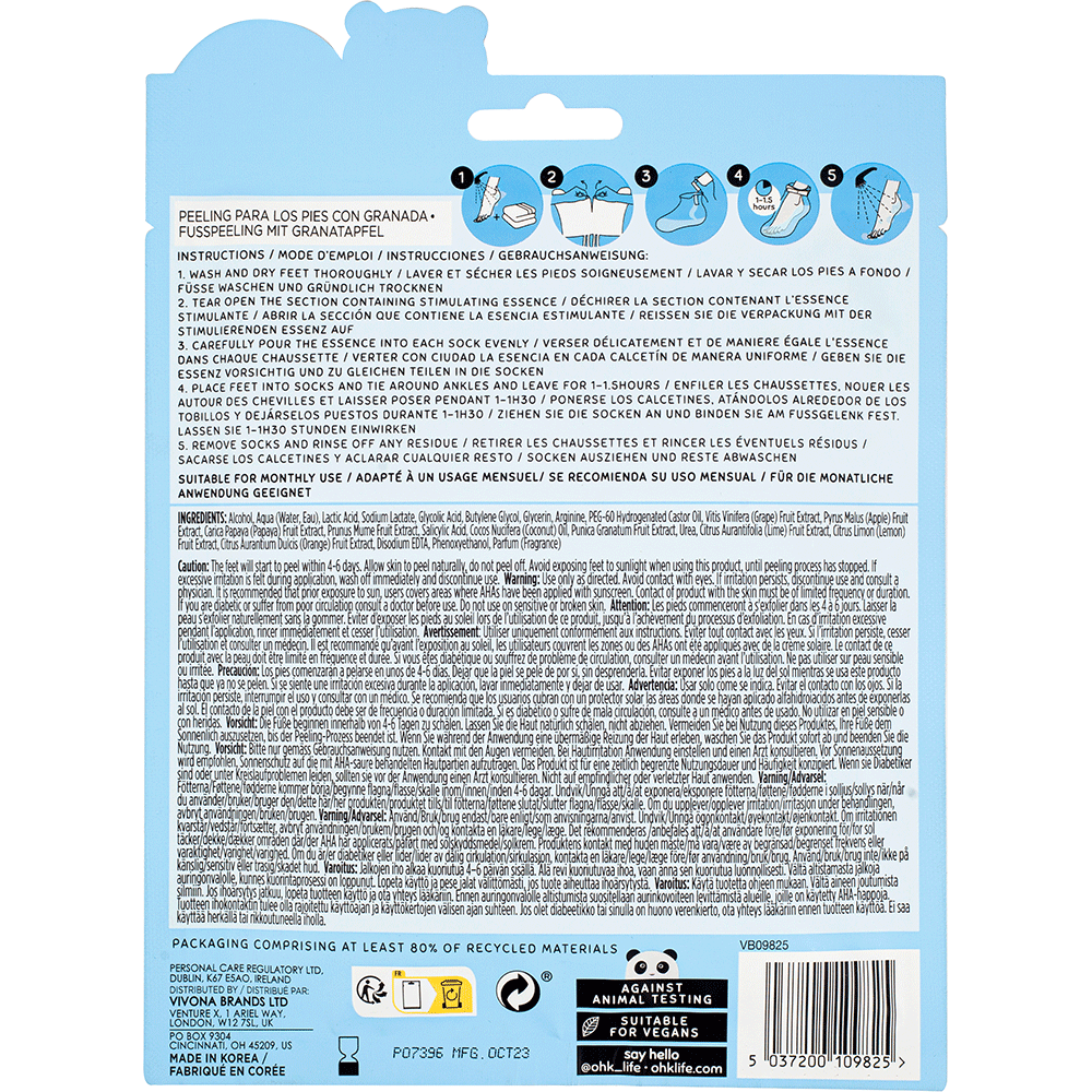 Bild: Oh K! Fusspeeling Maske Pomegranate 