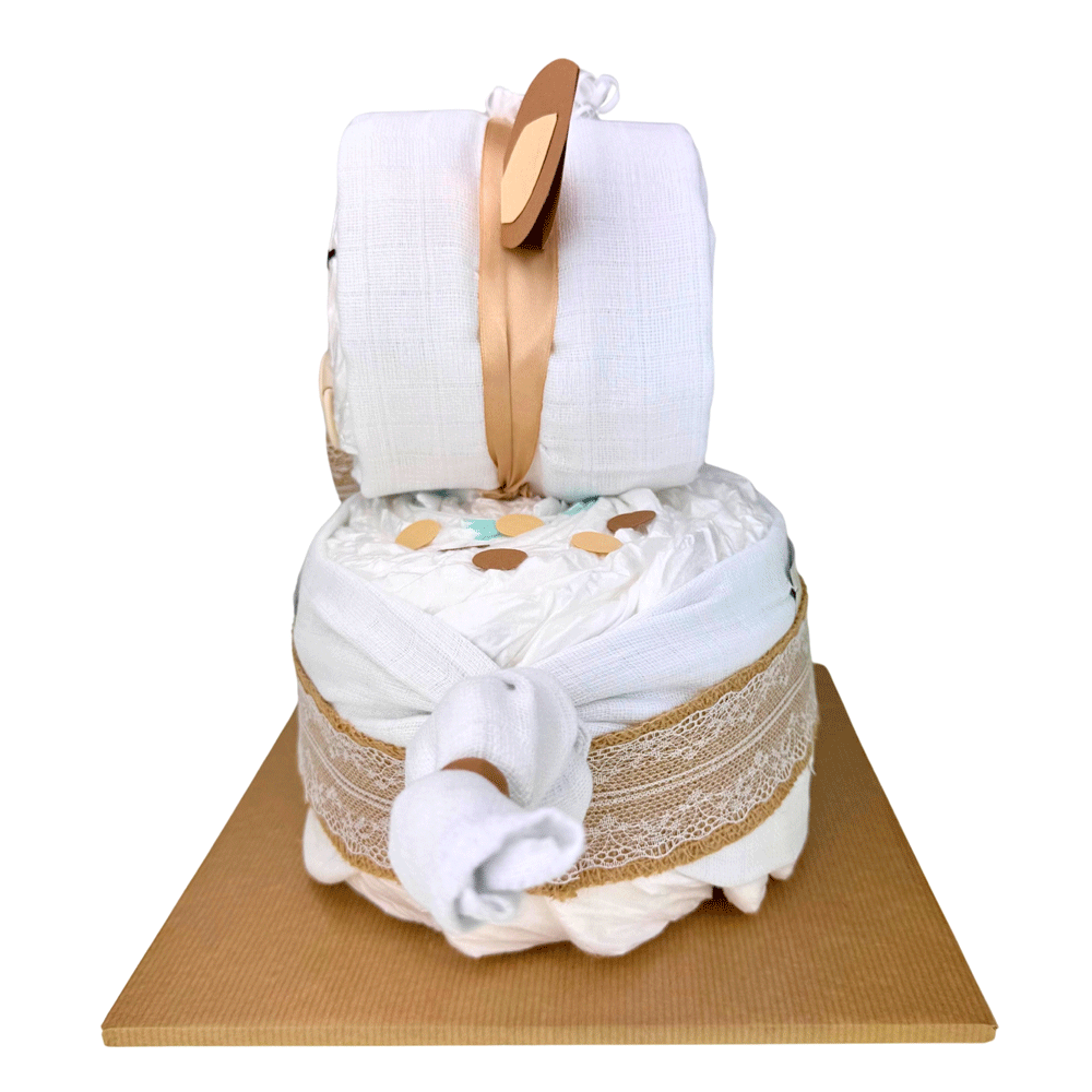 Bild: BABYWELL Windeltorte Vintage Boho 