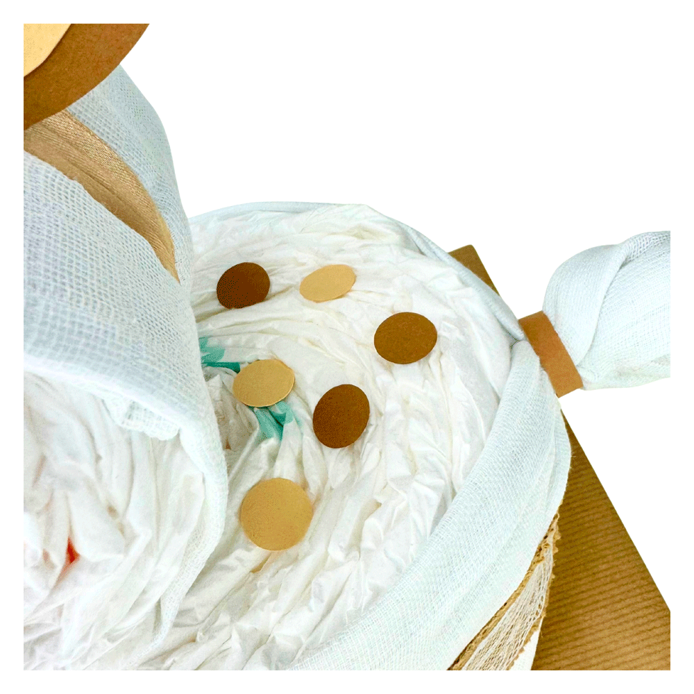 Bild: BABYWELL Windeltorte Rehlein Vintage 