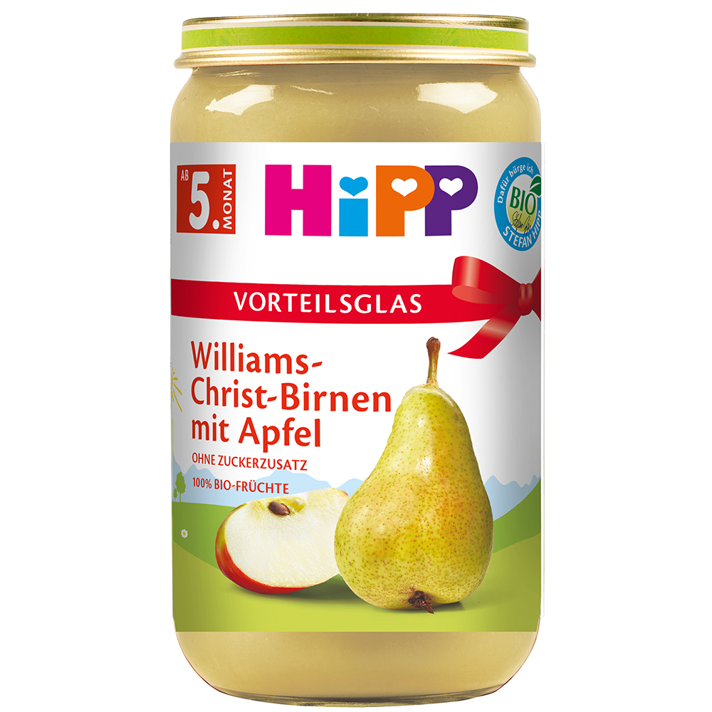 Bild: HiPP Williams Christ Birne mit Apfel