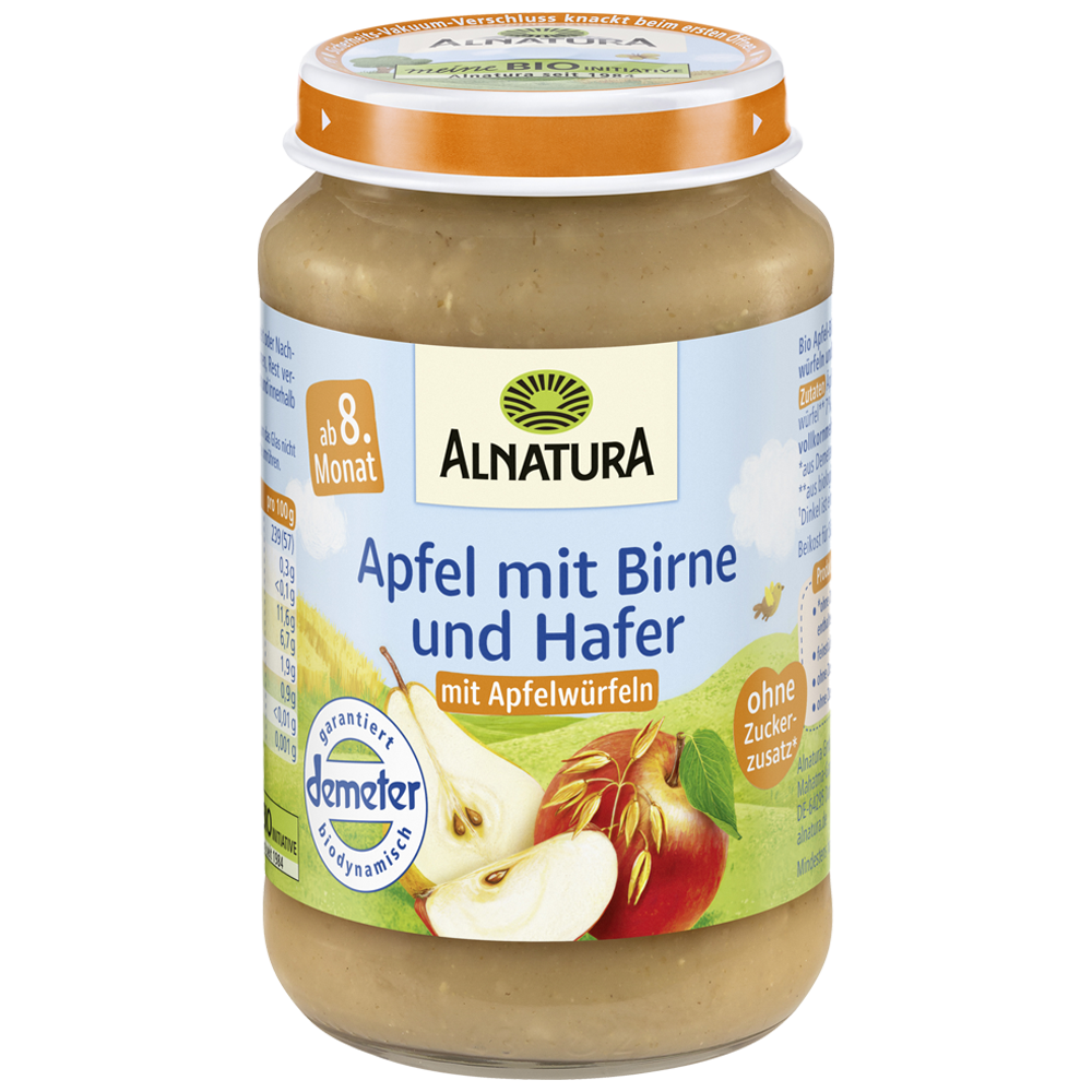 Bild: ALNATURA Apfel, Birne und Haferbrei 