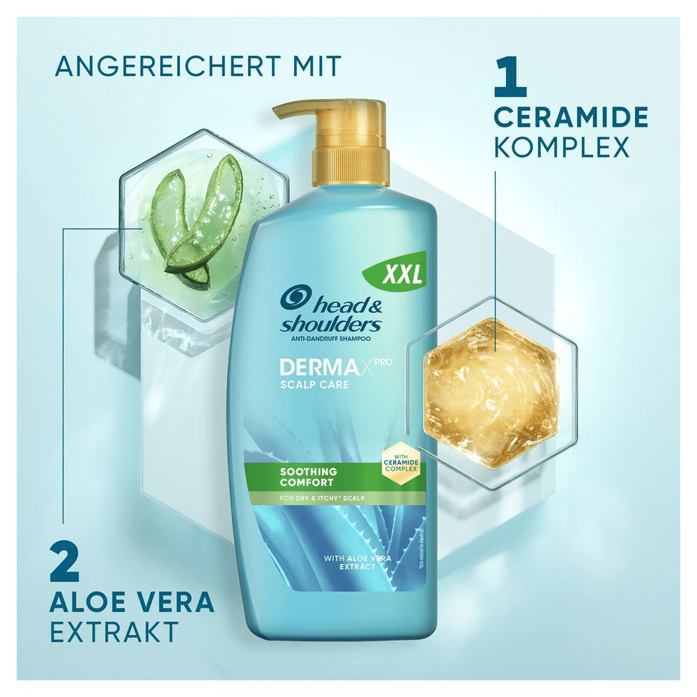 Head & Shoulders DERMA X PRO Shampoo mit Ceramid-Komplex und Aloe Vera Extrakt