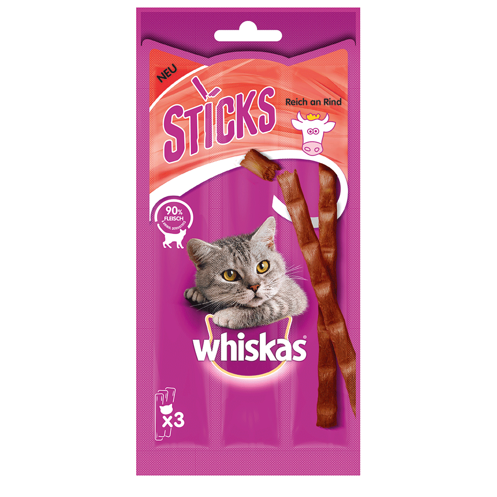 Bild: Whiskas Sticks Reich an Rind