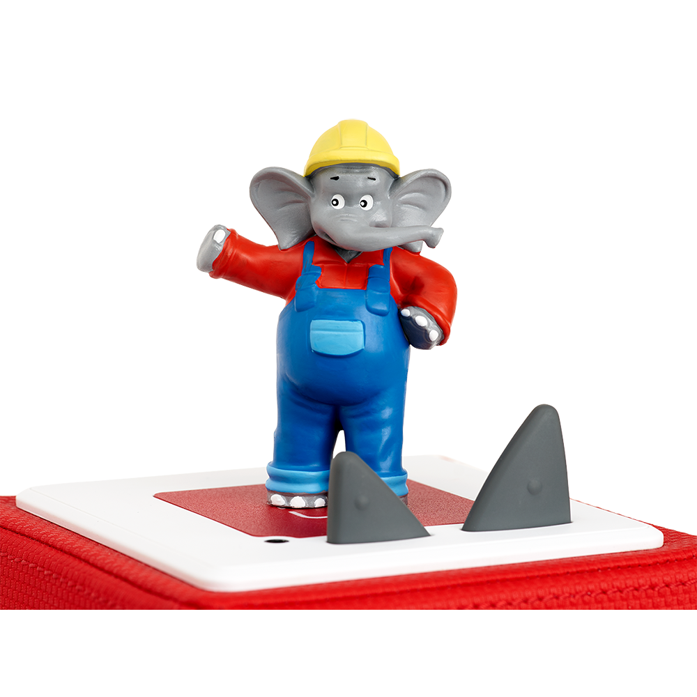 Bild: Tonie Figur Benjamin Blümchen als Baggerfahrer 