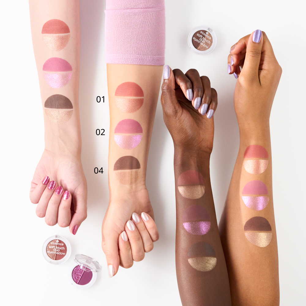 Bild: essence soft touch duo eyeshadow Mocha Muse