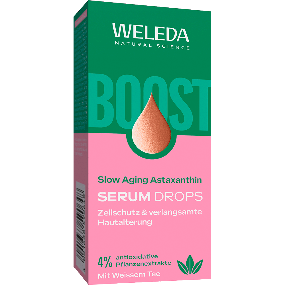Bild: WELEDA Slow Aging Astaxanthin Serum Drops
