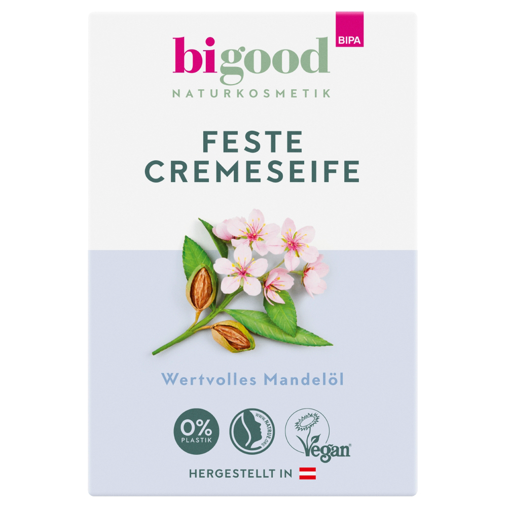 Bild: bi good Feste Cremeseife Mandelöl