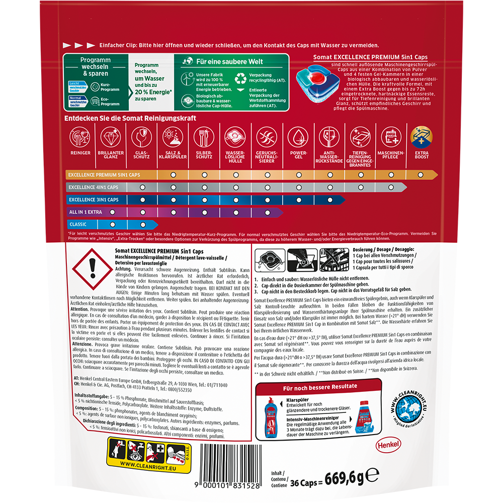 Bild: Somat Excellence Premium 5in1 Caps