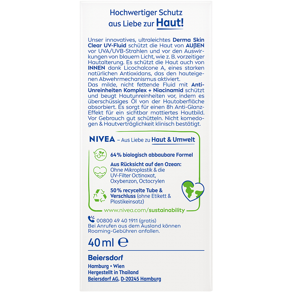 Bild: NIVEA Sun Derma Skin Clear UV-Fluid LSF 50+