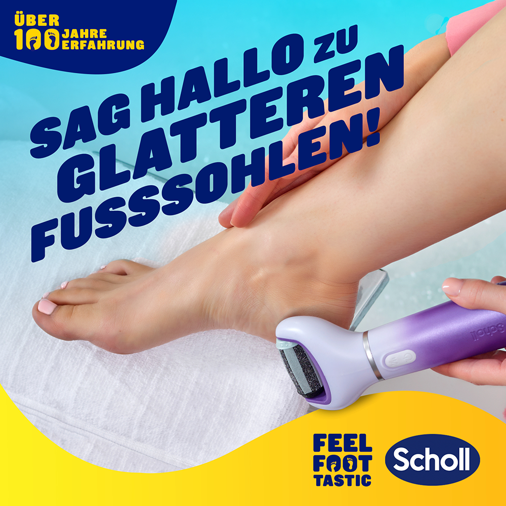 Bild: Scholl Expertcare 2in1 Elektrischer Hornhautentferner Entfernen und Polieren 