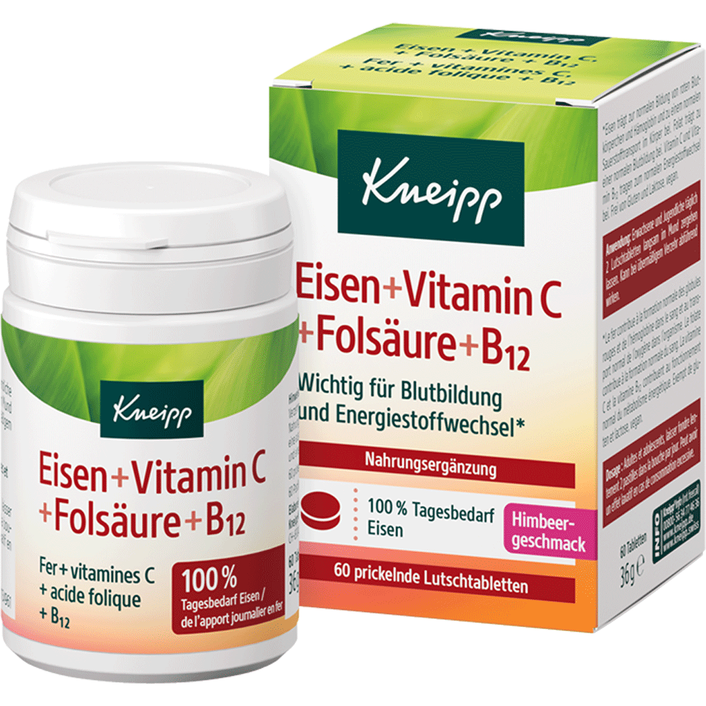 Bild: Kneipp Eisen + Vitamin C + Folsäure + B12 