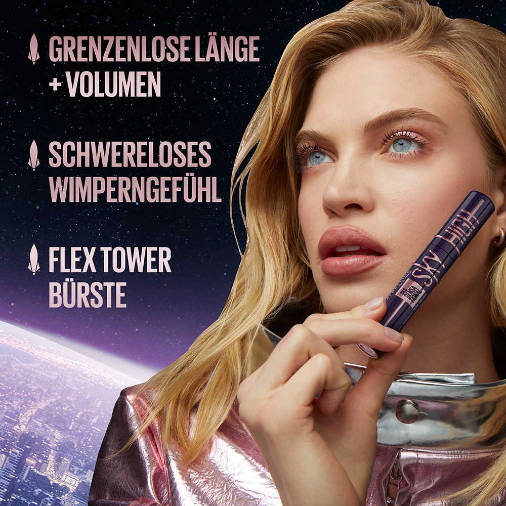 Bild: MAYBELLINE Lash Sensational Sky High Mascara green altitude