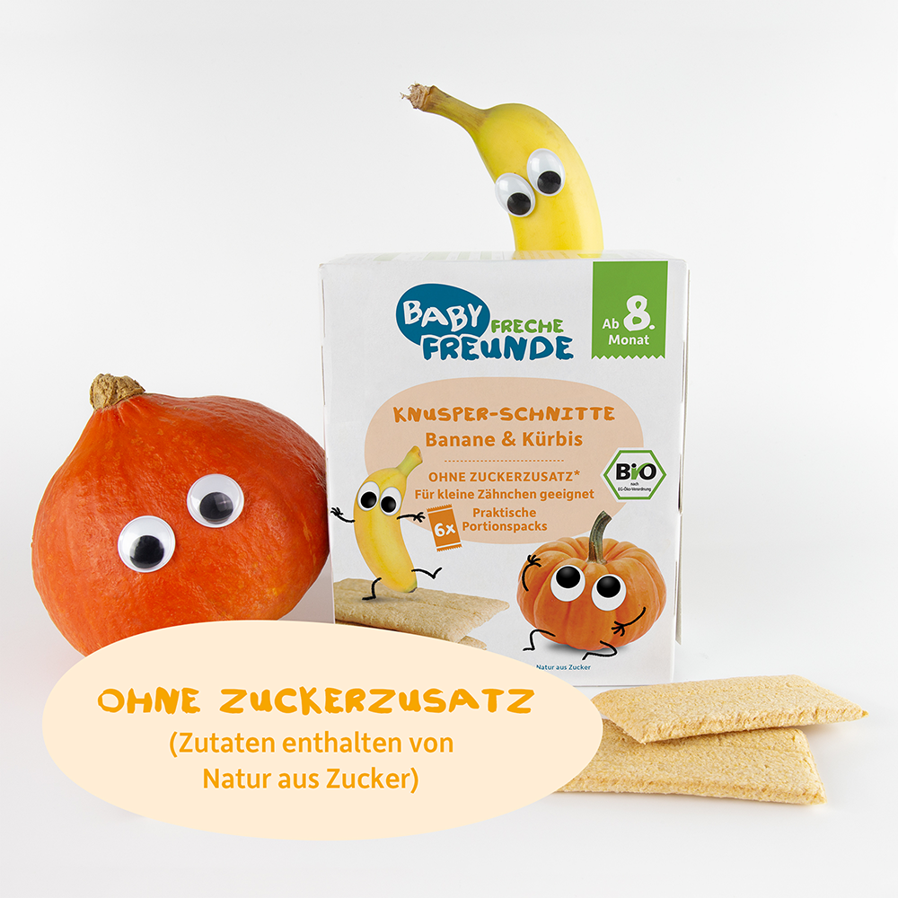 Bild: Freche Freunde Knusper Schnitte Banane & Kürbis