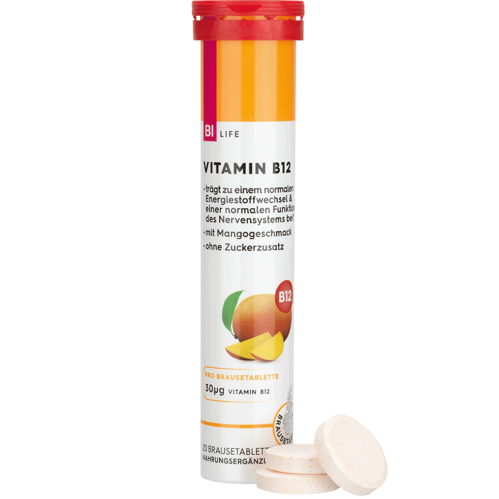 Bild: BI LIFE Vitamin B12 Brausetabletten 