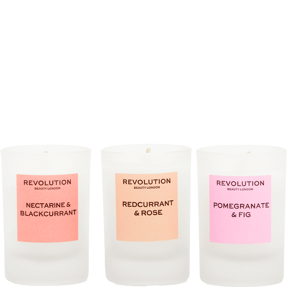Bild: REVOLUTION Duftkerzen Set Fruity Mini 