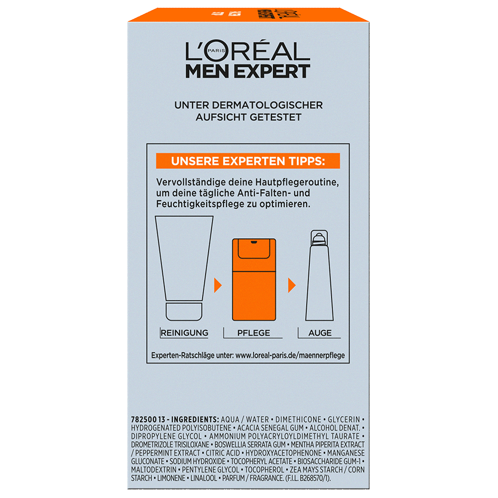 Bild: L'ORÉAL PARIS MEN EXPERT Falten Stop Anti-Falten Feuchtigkeitspflege