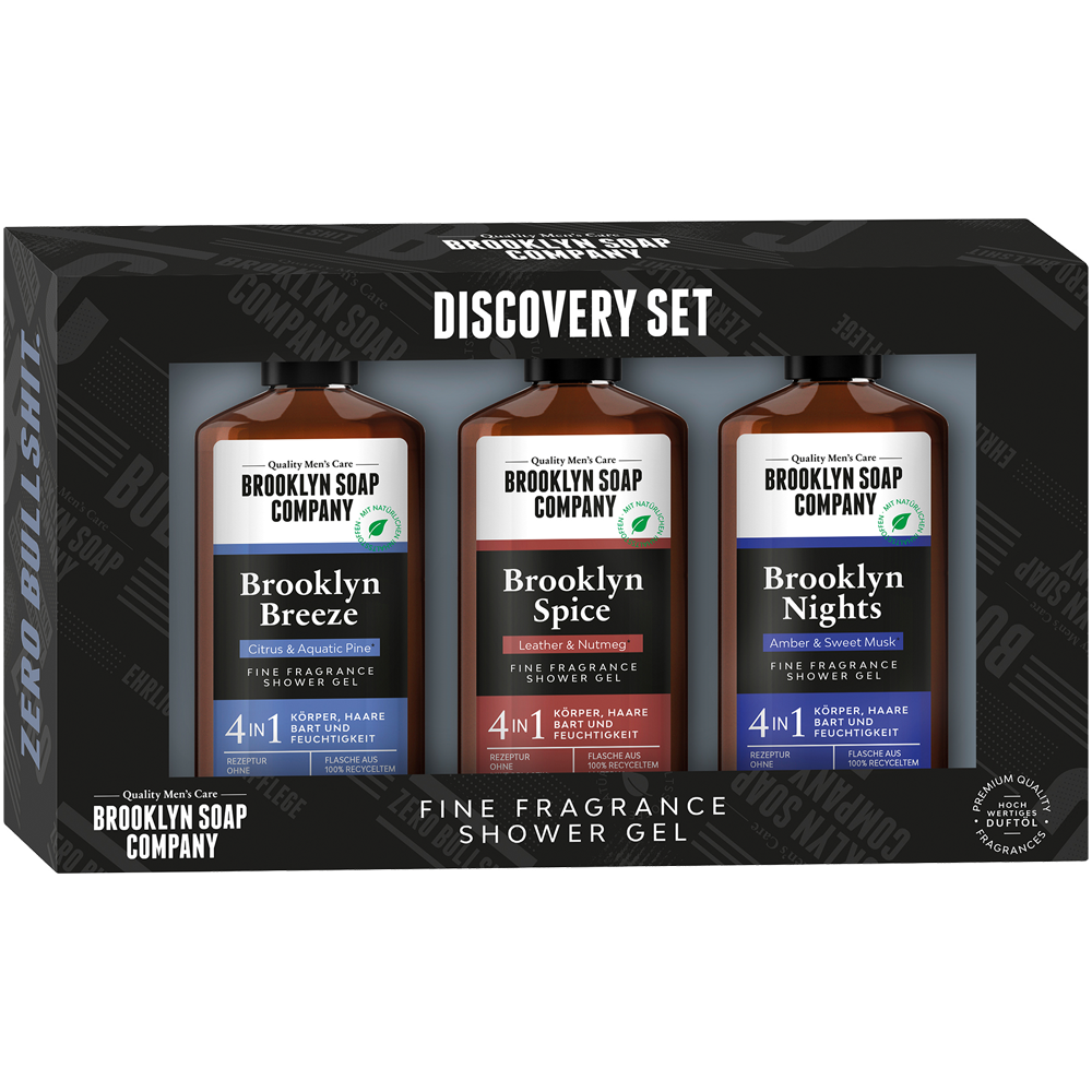 Bild: Brooklyn Soap Company Geschenkset Shower Gel Discovery Set