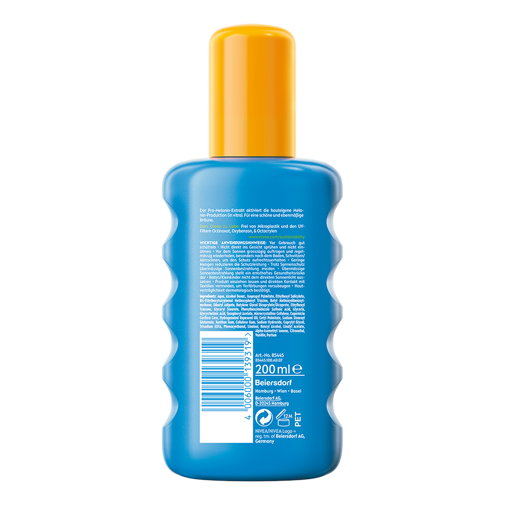 Bild: NIVEA Sun Sonnencreme Schutz und Bräune LSF 30 