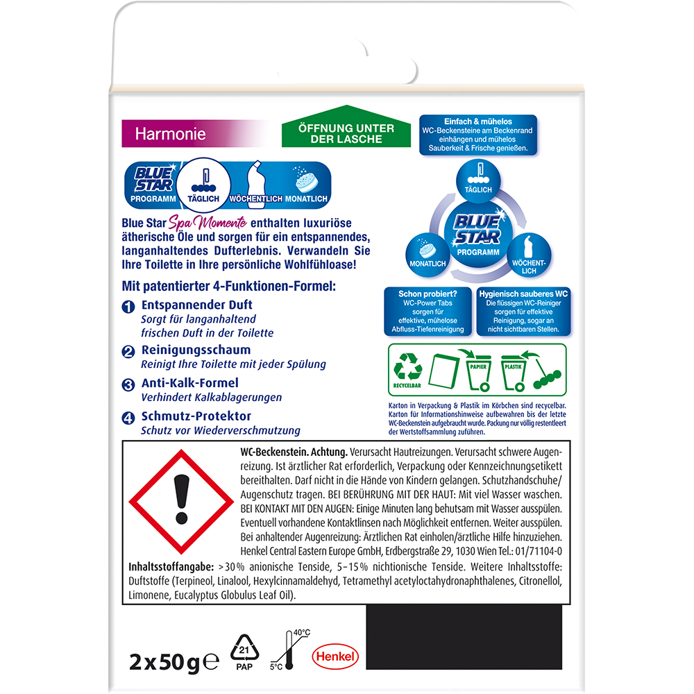 Bild: Blue Star Spa Momente WC-Steine Harmonie
