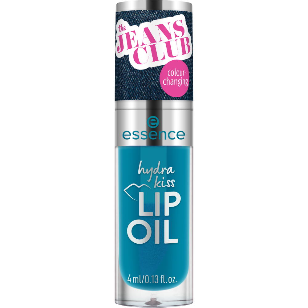 Bild: essence the JEANS CLUB colour-changing hydra kiss lip oil Blue Is The New Pink!
