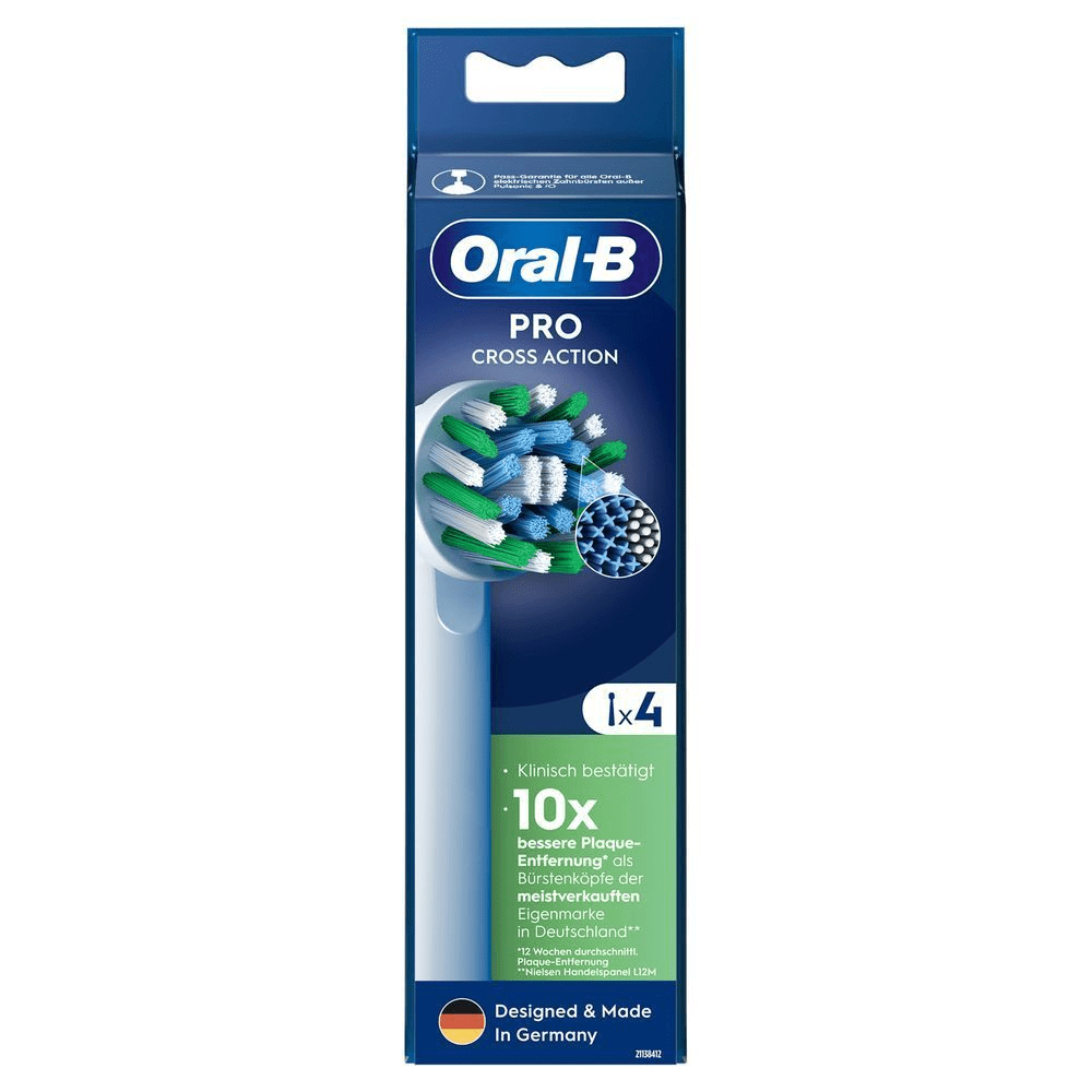 Bild: Oral-B Pro CrossAction Aufsteckbürsten, Weiß