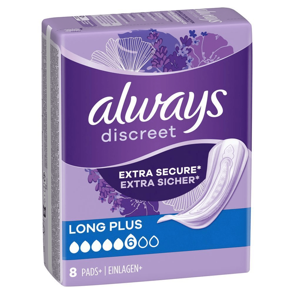 Bild: always Discreet Inkontinenz-Einlagen Long Plus 
