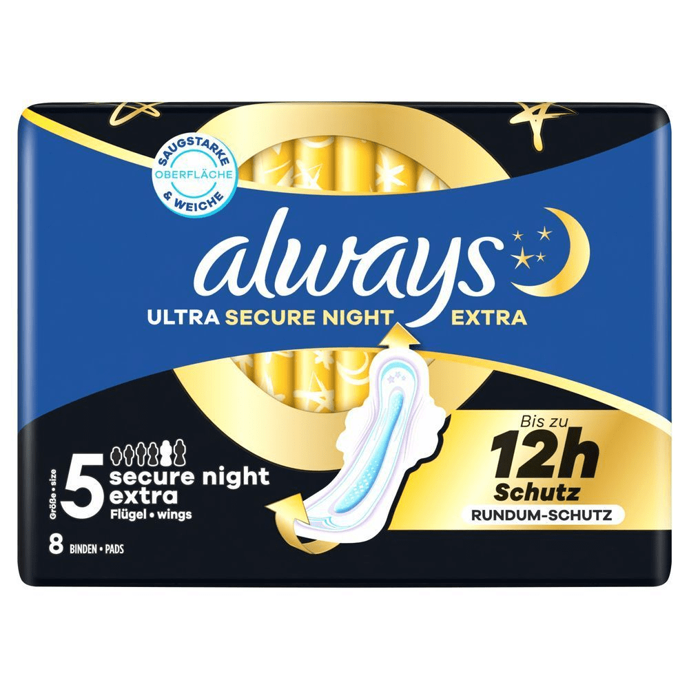 Bild: always Ultra Damenbinden Secure Night Extra 