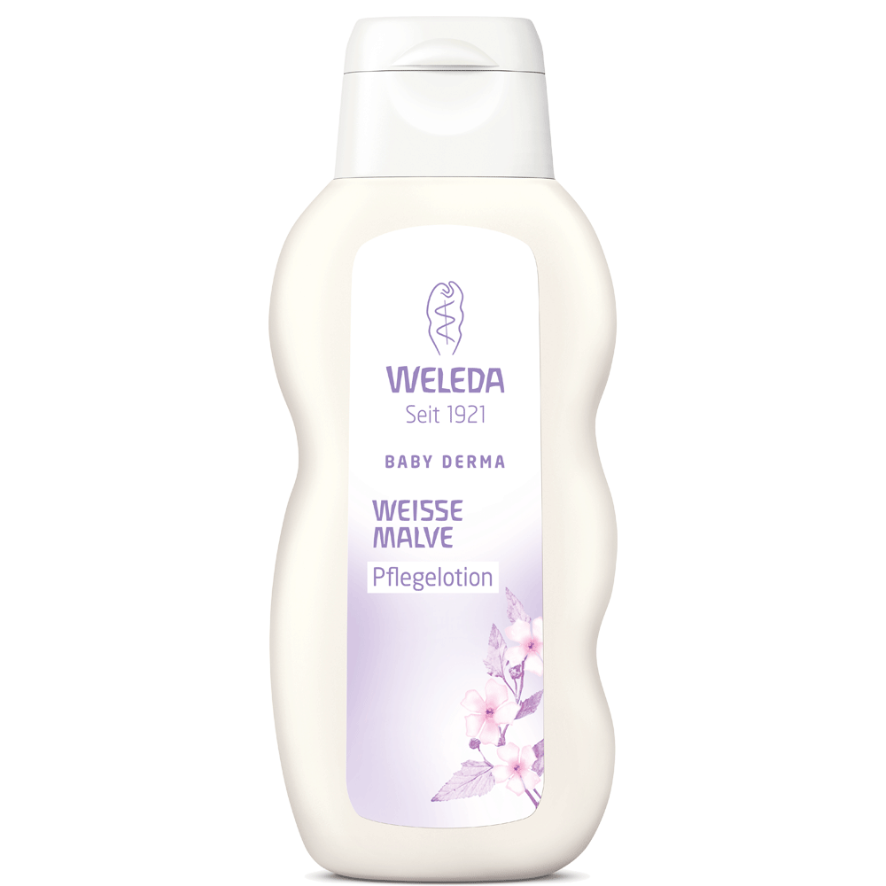 Bild: WELEDA Baby Derma weiße Malve Pflegelotion