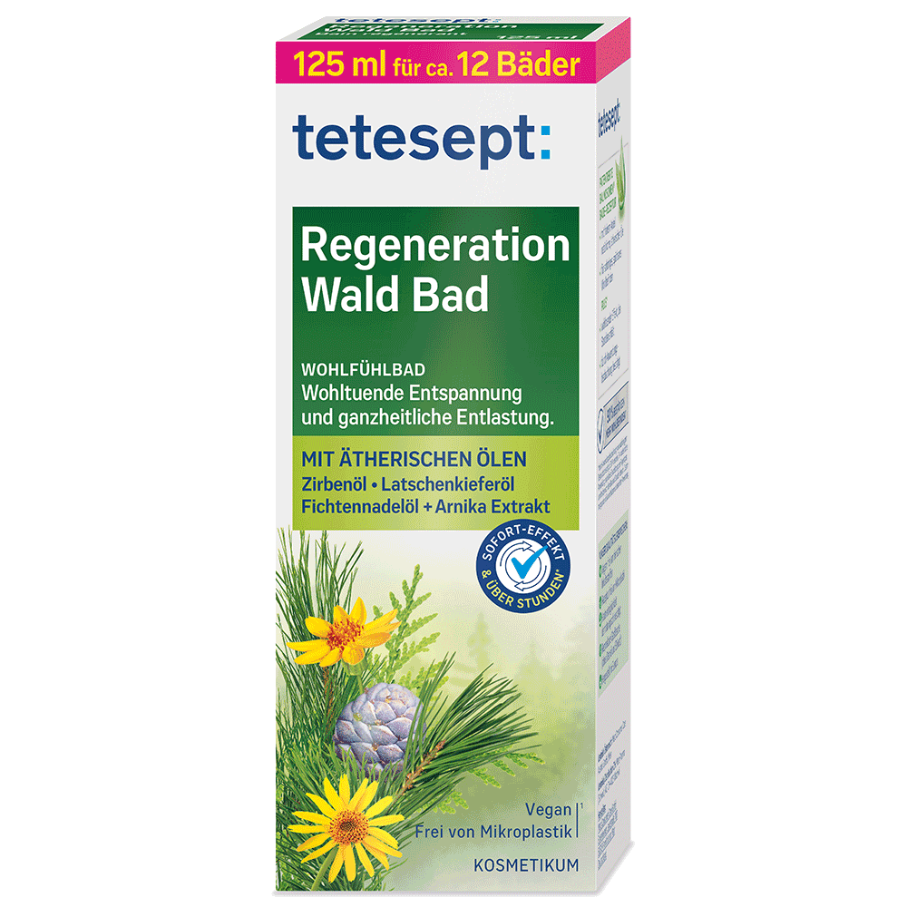Bild: tetesept: Wohlfühlbad Regeneration Wald Bad