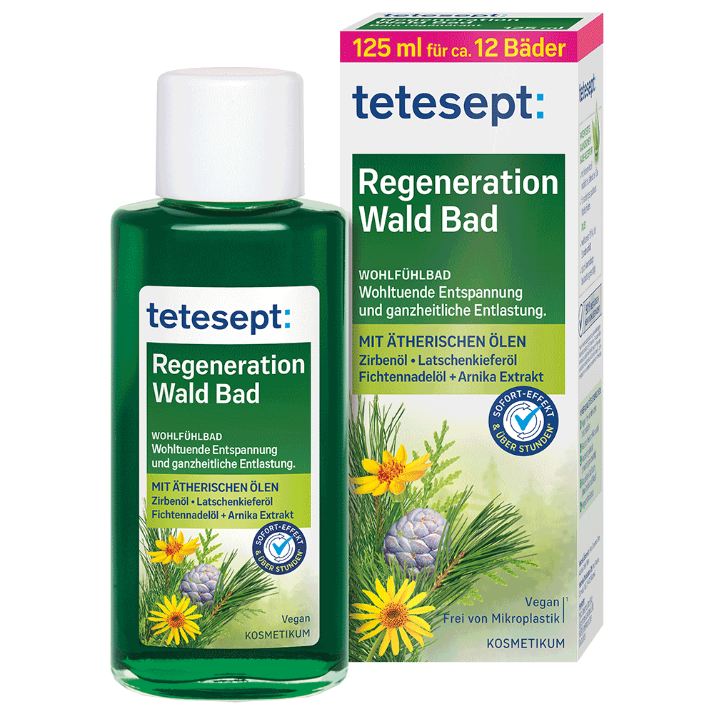 Bild: tetesept: Wohlfühlbad Regeneration Wald Bad